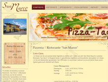 Tablet Screenshot of pizzeria-ristorante-san-marco.de